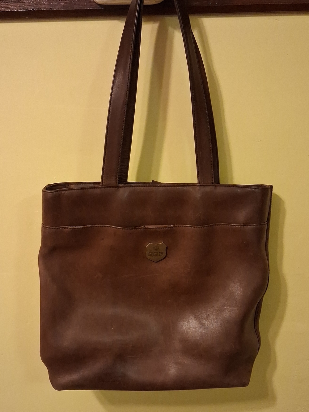 Ralph Lauren Brown Leather Tote Bag